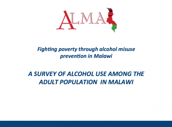 A survey of alcohol use among the adult population in Malawi