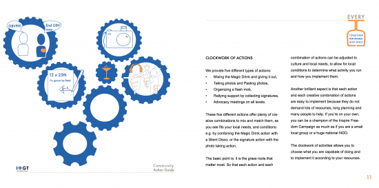 A clockwork of actions #InspireFreedom