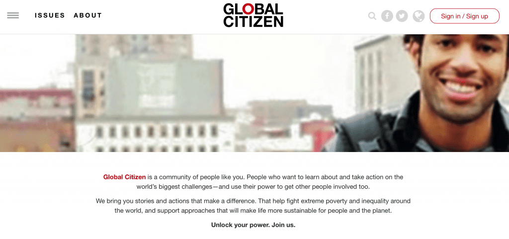 Global Citizen who we are