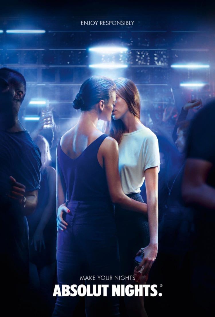 absolut_absolut nights bottle in womens dress ads commercial objectifying